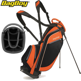 BagBoy SL Standbag, zwart/oranje