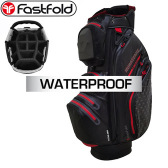 Fastfold Hurricane Waterproof Cartbag, zwart/rood