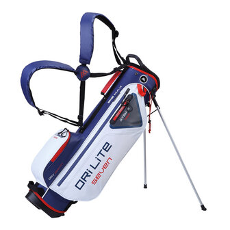 Big Max DriLite Seven 2.0 Waterproof Standbag Golftas, wit/blauw/rood 2