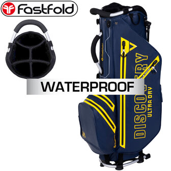 Fastfold Discovery Waterproof Hybrid Standbag, navy/geel