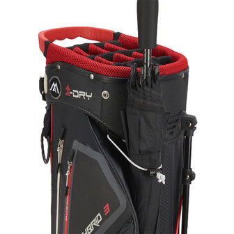 Big Max Aqua Hybrid 3 Standbag Golftas, rood/zwart 4