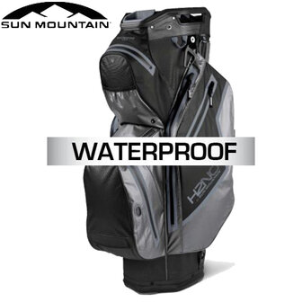 Sun Mountain H2NO Staff Waterproof 14-Vaks Cartbag, zwart/grijs