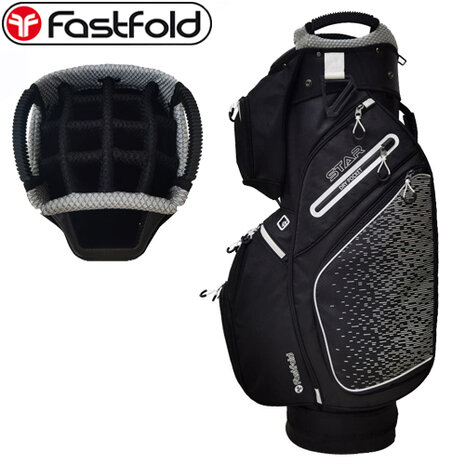 Fastfold Star Cartbag, zwart/wit
