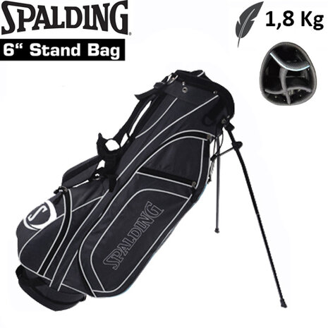 Spalding SP3 Standbag Golftas, zwart/wit