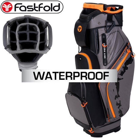 Fastfold Storm Ultra Dry Cartbag, grijs/oranje