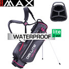 Big Max DriLite Seven 2.0 Waterproof Standbag Golftas, antraciet/fuchsia