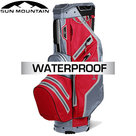 Sun Mountain USA H2NO Lite Waterproof 14-Vaks Cartbag, rood/grijs