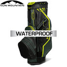 Sun Mountain H2NO Lite Waterproof 14-Vaks Cartbag, zwart/grijs/geel