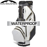 Sun Mountain USA H2NO Lite Waterproof 14-Vaks Cartbag, zwart/wit/java