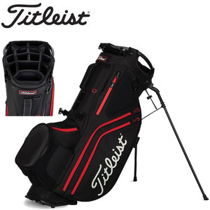 Titleist Hybrid 14 Standbag Golftas, zwart/rood