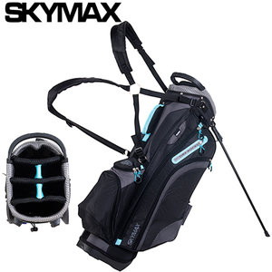 Skymax LW Standbag Golftas, zwart/lichtblauw